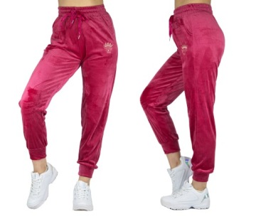 Велюровые брюки с высокой талией D27 R r.L