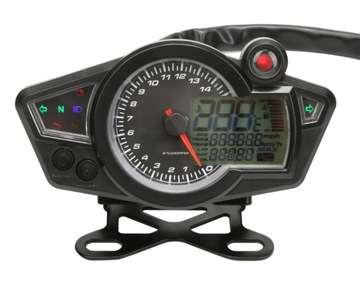 UNIWERSALNY LICZNIK CYFROWY MOTOCYKL MOTOR SKUTER QUAD LCD 11000 RPM