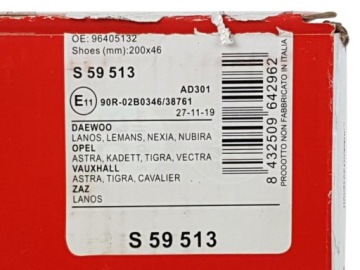 ТОРМОЗНЫЕ КОЛОДКИ BREMBO OPEL ASTRA F G VECTRA A