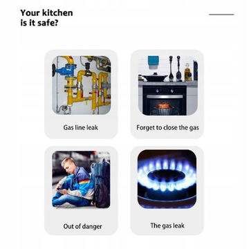 Tuya Wifi czujnik gazu ziemnego domowy,baterie