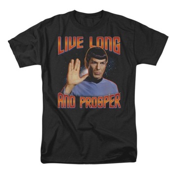 KOSZULKA Star Trek Live Long And Prosper Cotton T-Shirt