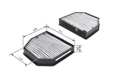 BOSCH 1 987 435 508 FILTR VENTILACE PROSTORU