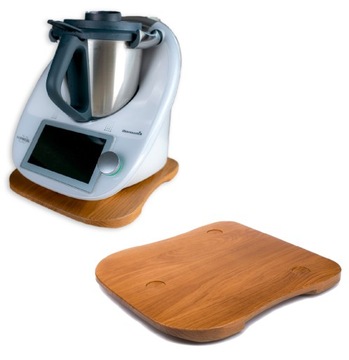Deska podstawka podkładka pod thermomix termomix TM5 TM6 na kółkach dąb