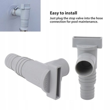 ШЛАНГИ, ПЕРЕХОДНИК, ЗАПОРНЫЙ КЛАПАН ДЛЯ БАССЕЙНА, 32 ММ