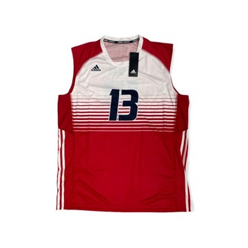 Koszulka czerwona USA 13 Adidas VOLLEYBALL XL