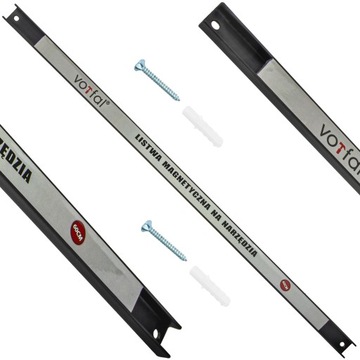 LISTWA MAGNETYCZNA UCHWYT WIESZAK STOJAK NA KLUCZE NARZĘDZIA WARSZTAT 60 CM