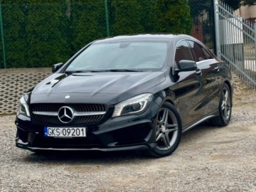 Mercedes CLA C117 Coupe 1.6 200 156KM 2014 Mercedes-Benz CLA AMG Navi Parkdistance Led Xenon Automat 1.6 Benzyna 156KM