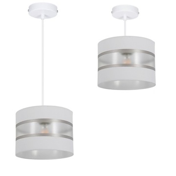 LAMPA WISZĄCA 1PŁ SUFITOWA ZWIS ABAŻUR NOWOCZESNA