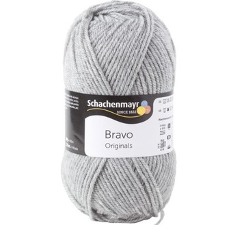 Włóczka Akrylowa Całoroczna Bravo JASNO SZARA 8295