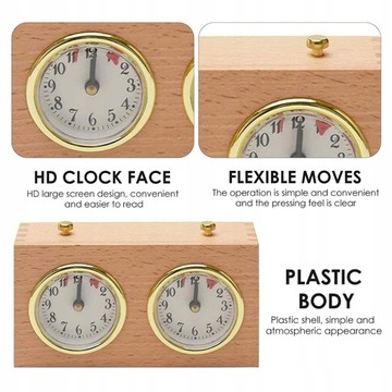 Деревянный компактный цифровой международный ретро