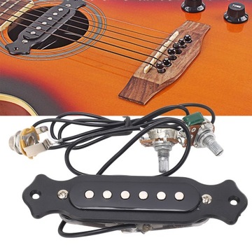 Звукосниматель для 6-струнной АКУСТИЧЕСКОЙ ГИТАРЫ С РЕГУЛЯТОРОМ ГРОМКОСТИ