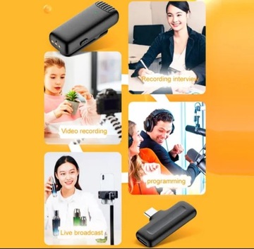 2 БЕСПРОВОДНЫХ МИКРОФОНА USB-C + ЧЕХОЛ