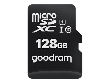 Карта памяти GOODRAM Micro SDXC 128 ГБ, класс 10 UHS-I + адаптер