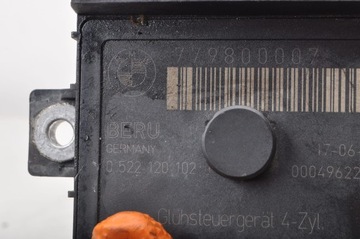 BMW E87 E82 E90 E91 2.0 D RELÉ SVÍČEK ŽHAVÍCÍCH 779800007