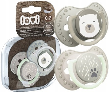 Динамическая соска Lovi Mini 0-2 месяца Buddy Bear