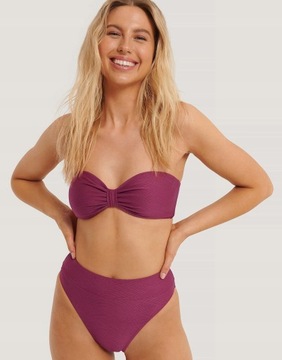 NA-KD DÓŁ OD BIKINI RÓŻOWE ELASTYCZNE 40 L N02