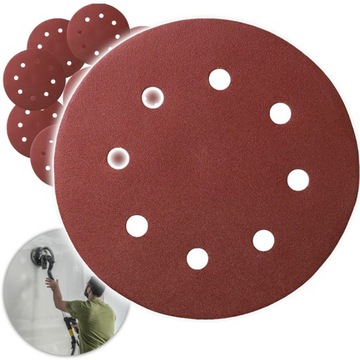 PAPIER ŚCIERNY KRĄŻEK DO SZLIFIERKI 190mm P240 x10