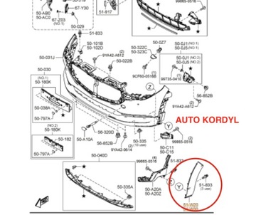nakładka LEWA górna błotnika CX-30 2019-