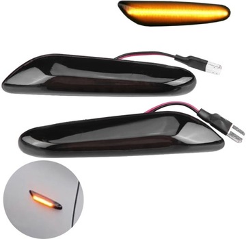 KIERUNKOWSKAZY DYNAMICZNE LED CZARNE BMW E53 E83 E60 E61 E90 E91 E92 E46