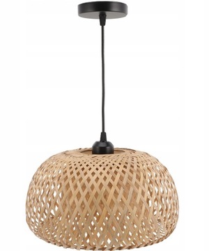 Rattanowa lampa wisząca w stylu boho