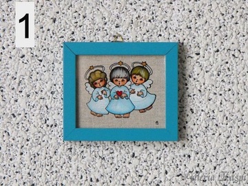 Три ангела - РИСУНКИ НА СТЕКЛЕ - Ева Скшипец