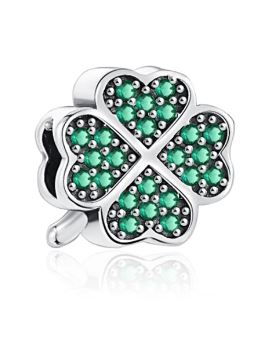 Charms Koniczyna Charmsy Kończynka Zawieszki do bransoletek Srebro s925