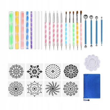 Mandala Dotting Tools Ceramic Brush DIY 32pcs