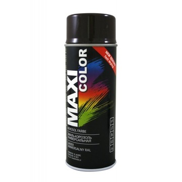 MAXI COLOR SPRAY CZARNY POŁYSK RAL9005 MOTIP 400ML