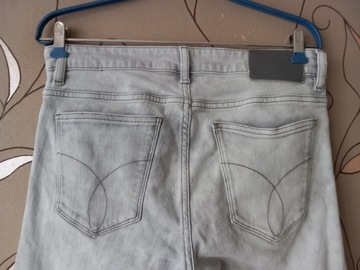 CALVIN KLEIN JEANS-SUPER SPODNIE 31/32 F6