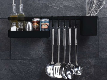 Reling kuchenny wieszak na przybory metalowy