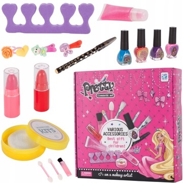 Набор детской декоративной косметики для росписи ногтей и маникюра.