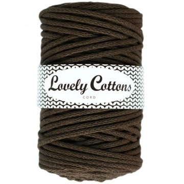 Sznurek bawełniany Lovely Cotton 5mm Czekoladowy