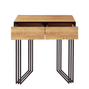 СВОБОДНОСТОЯЩИЙ СТОЛ С КОНСОЛИ ЛОФТ KLARA СИСТЕМА МЕТАЛЛИЧЕСКИЙ КАРКАС ДУБ ЗОЛОТОЙ CRAFT