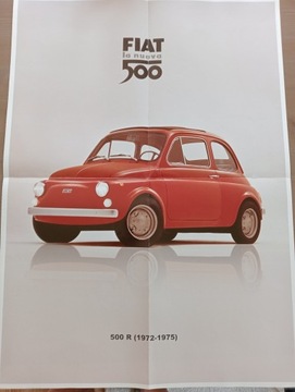 FIAT 500R NUOVA PLAKAT 58,4x42,4