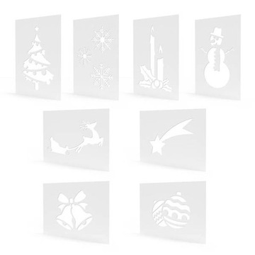 SZABLONY ŚWIĄTECZNE NA OKNA BOŻE NARODZENIE