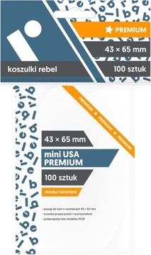 REBEL KOSZULKI 43X65MM MINI USA PREMIUM 100 SZTUK