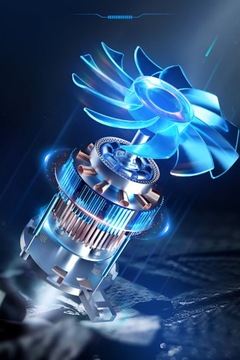 PODKŁADKA POD LAPTOPA CHŁODZĄCA WENTYLOWANA REGULOWANA 3 WIATRAKI LED RGB