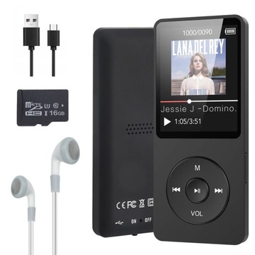 16GB ODTWARZACZ MP3 TRANSMITER BLUETOOTH MAKSYMALNE WSPARCIE 128 GB