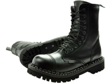ВЫСОКИЕ ЛЕГЕНДАРНЫЕ КОЖАНЫЕ БОТИНКИ С МЕТАЛЛИЧЕСКИМ НОСОМ 41 ДЕТАЛИ