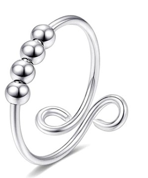 PIERŚCIONEK ANTYSTRESOWY FIDGET RING REGULOWANY