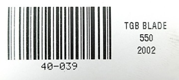 TGB BLADE 550 02 БАМПЕР ПЛАСТИКОВЫЙ