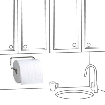 Вешалка XXL для бумажных полотенец WR02 INOX