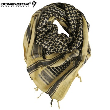 ARAFATKA CHUSTA KEFIJA SHEMAGH WOJSKOWA DOMINATOR 100X100 cm KHAKI BLACK