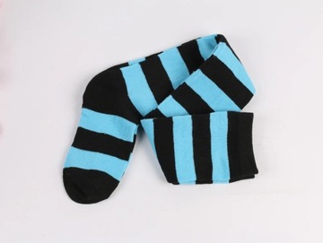 Color Striped Stockings Japanese Over Knee Socks Fashion Women Keep Warm