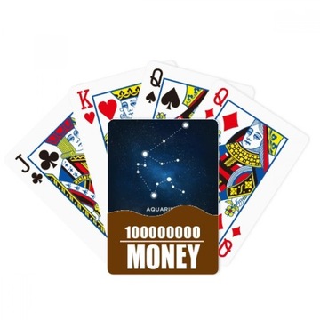 poker gry Znak Gra Zabawna ręczna Wodnik Zodiak