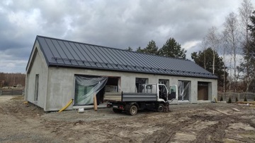 Проект дома 160м2 Современный сарай 