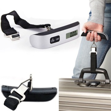 WAGA BAGAŻOWA LOTNICZA TURYSTYCZNA PODRÓŻNA HAKOWA WĘDKARSKA WALIZKA 50kg