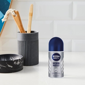 NIVEA MEN SILVER PROTECT Мужской шариковый антиперспирант для мужчин 50 мл x6