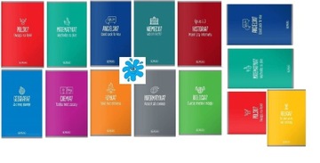 HERLITZ zeszyty tematyczne 14 szt. x2 przedmiotowe