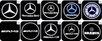 ZESTAW 2x LAMPKA DRZWI PROJEKTOR LED LOGO AMG MERCEDES BENZ GLK X204 B W245